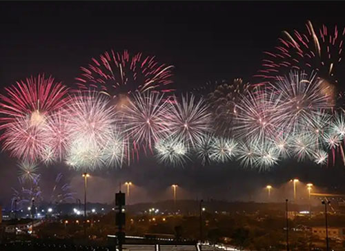 阜平县焰火晚会